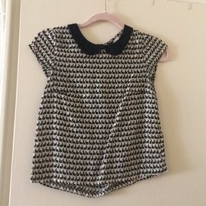 Bunny top with black collar size 2 great condition